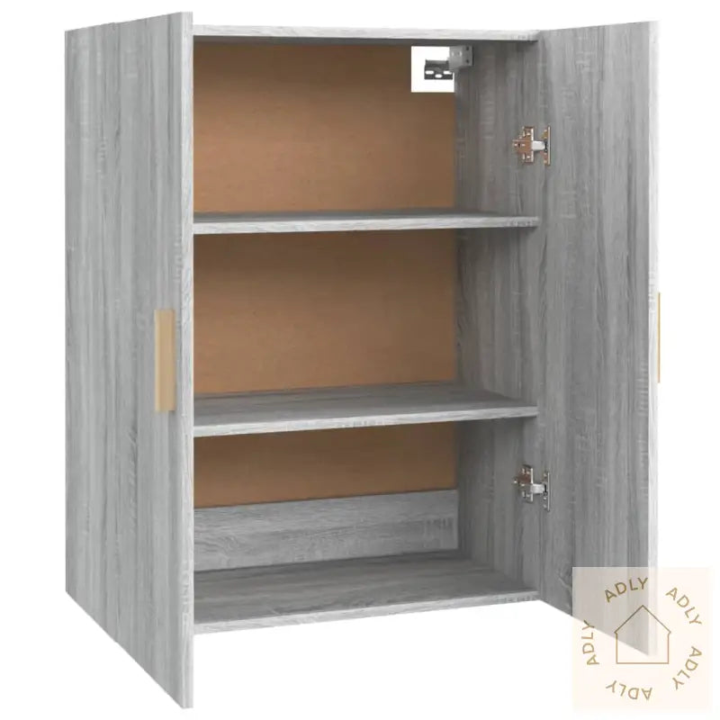 Hengende Veggskap Grå Sonoma 69,5X34X90 Cm