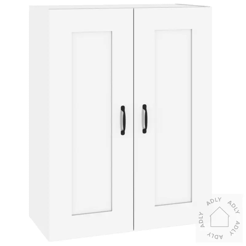 Hengende Veggskap Høyglans Hvit 69,5X32,5X90 Cm