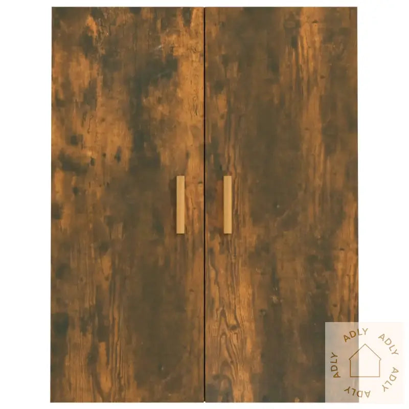 Hengende Veggskap Røkt Eik 69,5X34X90 Cm