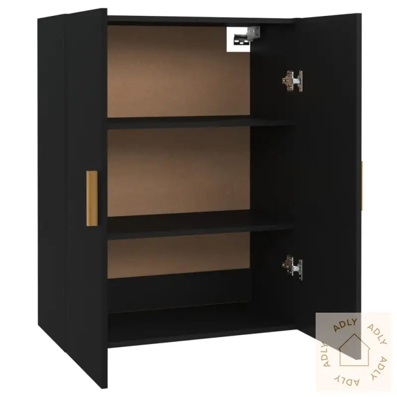 Hengende Veggskap Svart 69,5X34X90 Cm