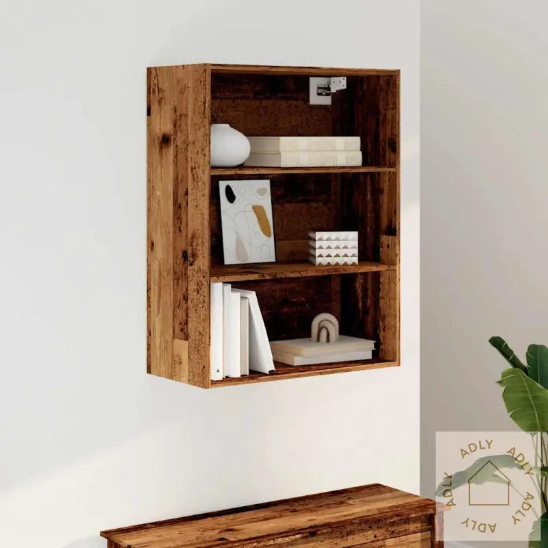 Hengende Veggskap Gammelt Tre 69,5X32,5X90 Cm