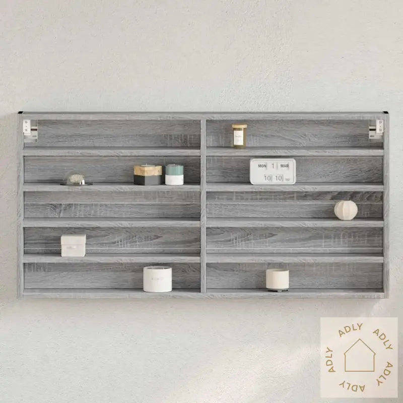Hyller Grå Sonoma 100X8,5X50 Cm Konstruert Tre