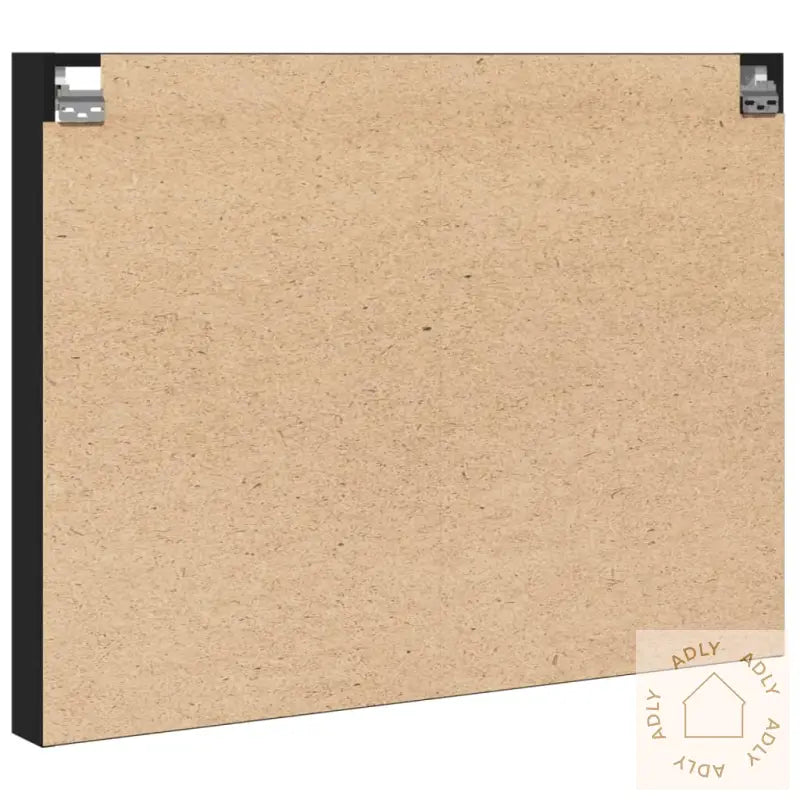 Vitrineskap Svart 100X8,5X75 Cm Konstruert Tre