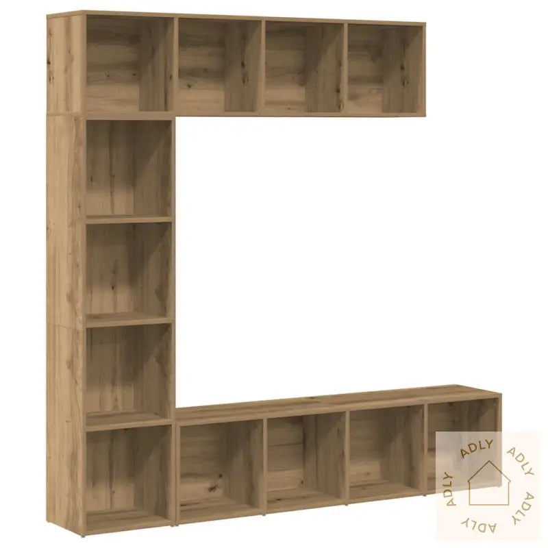 Bokskap 3 Stk Artisan Eik Konstruert Tre