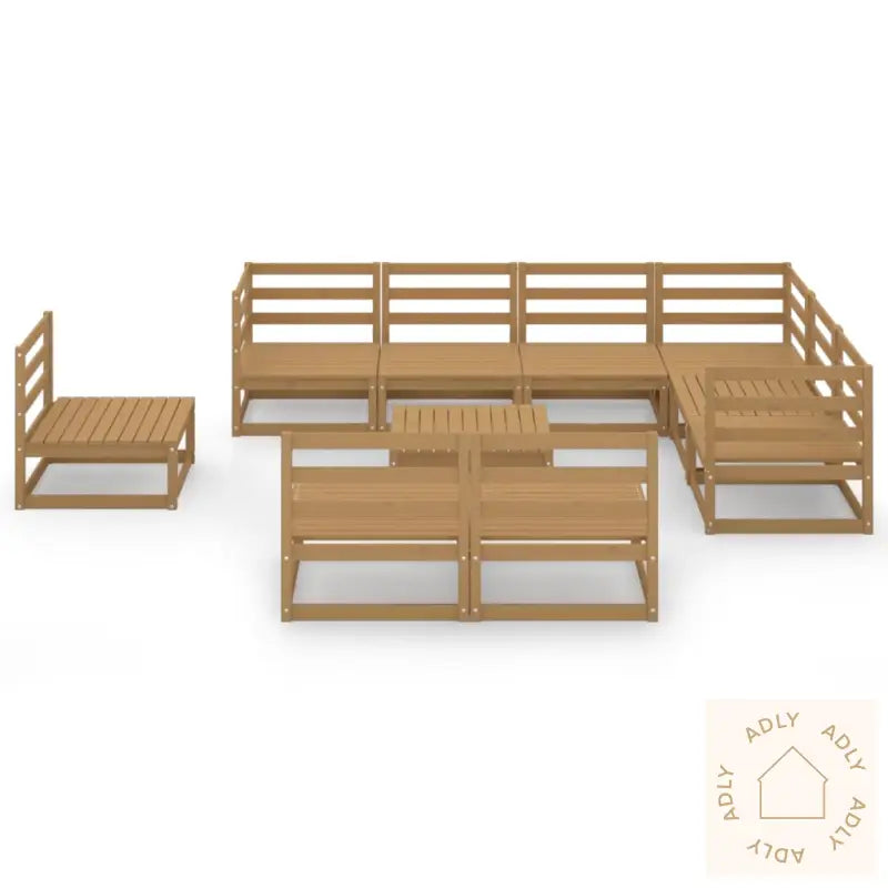 Hagesofagruppe 10 Deler Honningbrun Heltre Furu