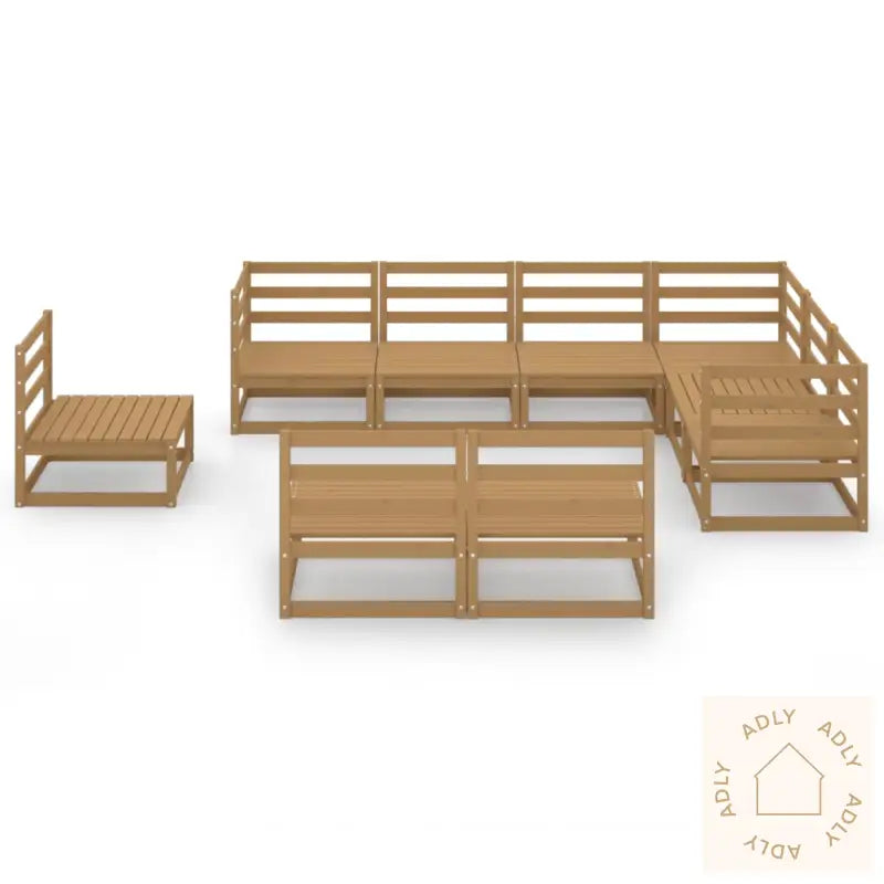 Hagesofagruppe 9 Deler Honningbrun Heltre Furu