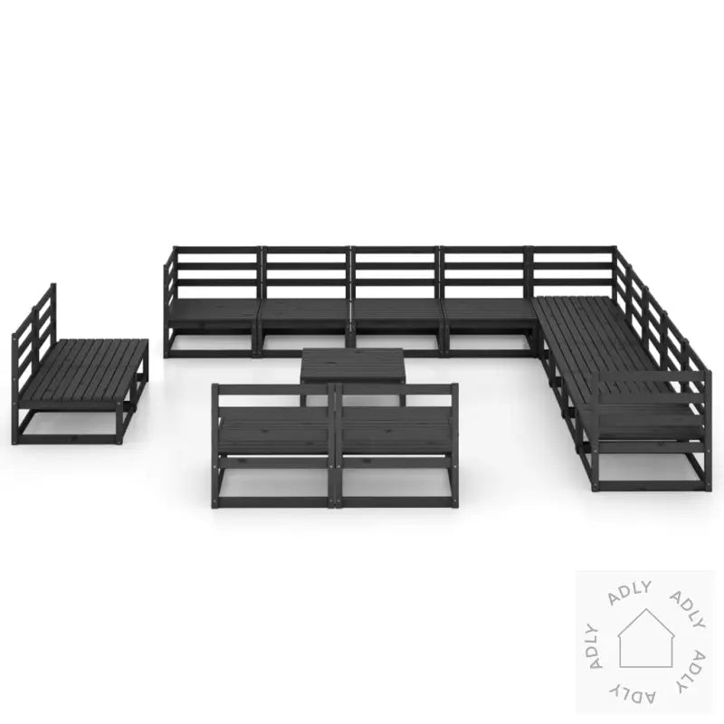 Hagesofagruppe 14 Deler Svart Heltre Furu