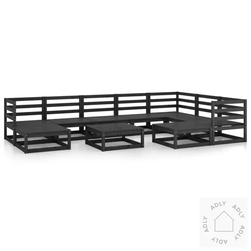 Hagesofagruppe 10 Deler Svart Heltre Furu