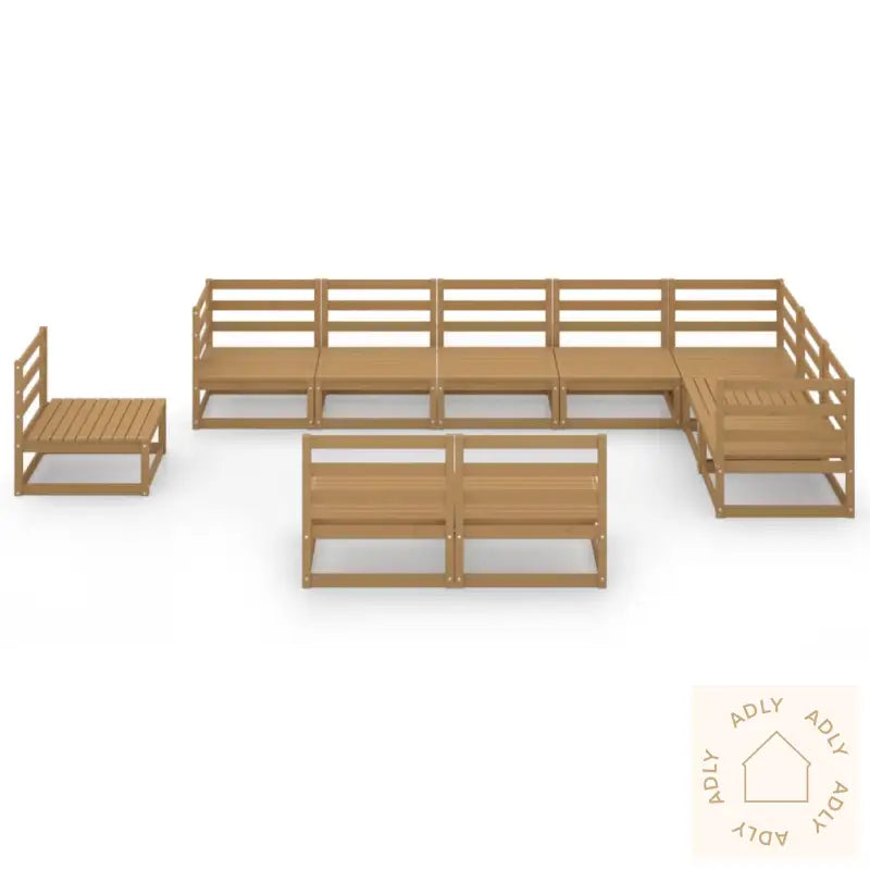Hagesofagruppe 10 Deler Honningbrun Heltre Furu