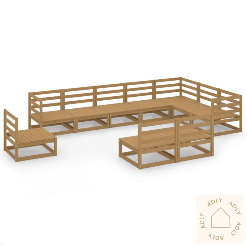 Hagesofagruppe 10 Deler Honningbrun Heltre Furu