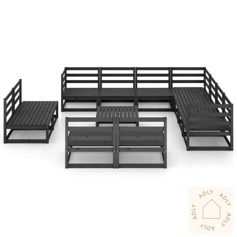 Hagesofagruppe 12 Deler Svart Heltre Furu