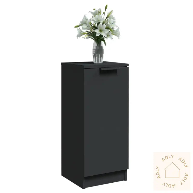 Skjenker 2 Stk Svart 30X30X70 Cm Konstruert Tre