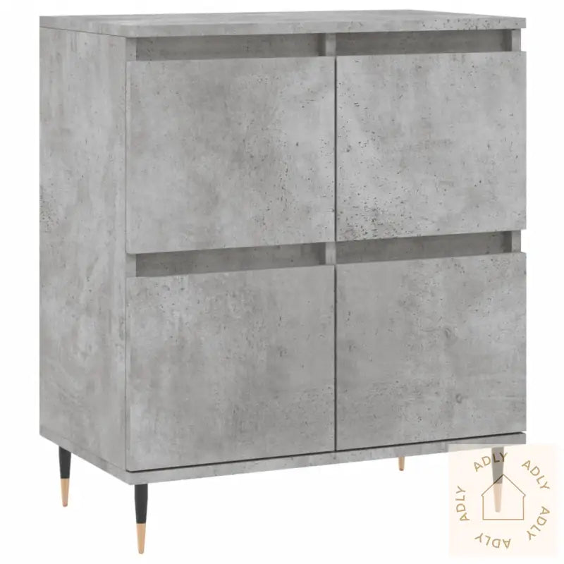 Skjenker 3 Stk Betonggrå Konstruert Tre