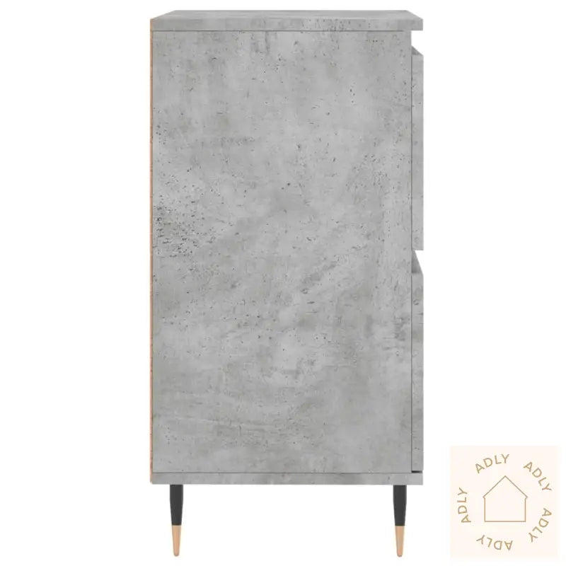 Skjenker 3 Stk Betonggrå Konstruert Tre