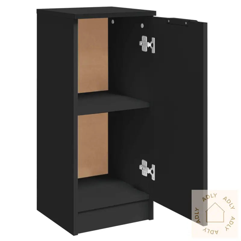 Skjenker 2 Stk Svart 30X30X70 Cm Konstruert Tre