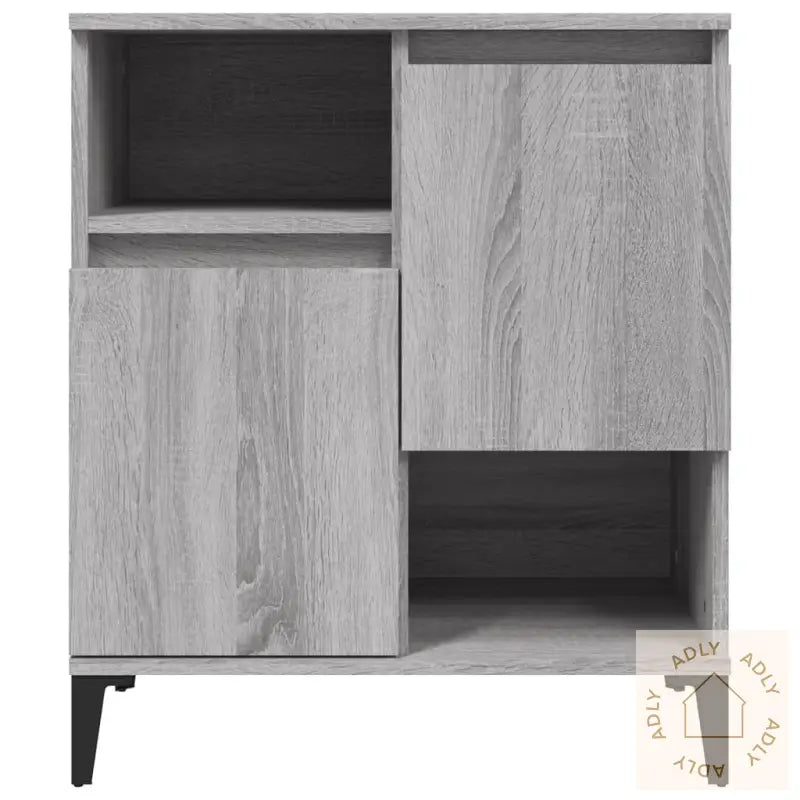 Skjenker 2 Stk Grå Sonoma 60X35X70 Cm Konstruert Tre