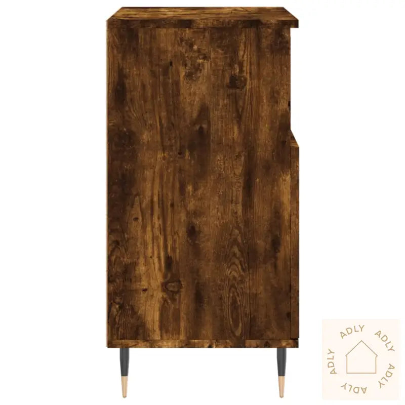 Skjenker 2 Stk Røkt Eik Konstruert Tre