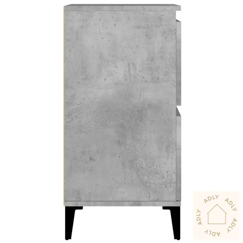 Skjenker 2 Stk Betonggrå 60X35X70 Cm Konstruert Tre