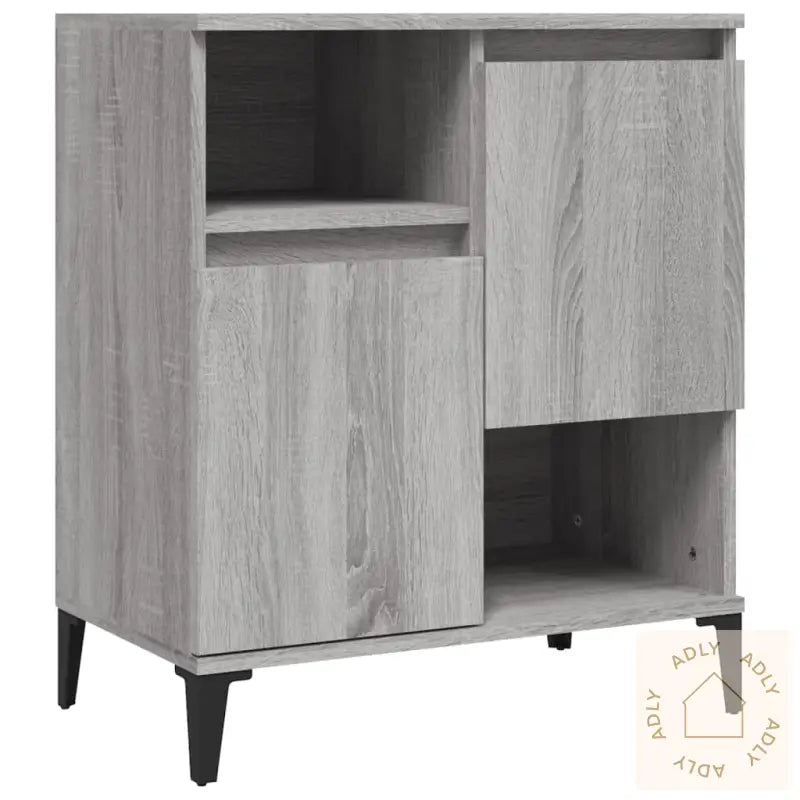 Skjenker 3 Stk Grå Sonoma 60X35X70 Cm Konstruert Tre