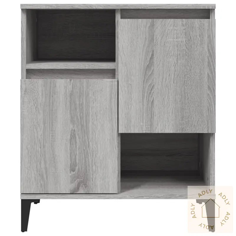 Skjenker 3 Stk Grå Sonoma 60X35X70 Cm Konstruert Tre