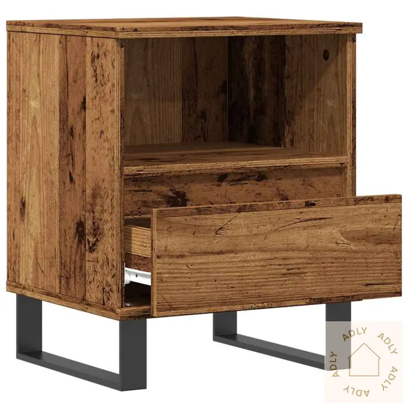 Nattbord 2 Stk Gammelt Tre 40X35X50 Cm Konstruert Tre