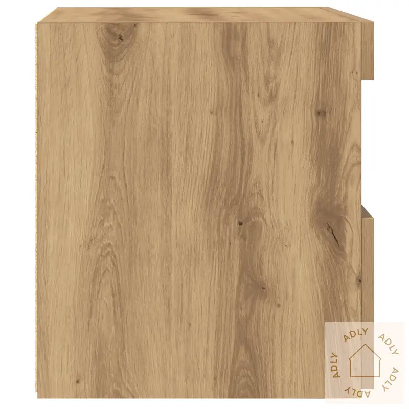 Nattbord Med Led-Lamper 2 Stk Artisan Eik 50X40X45 Cm