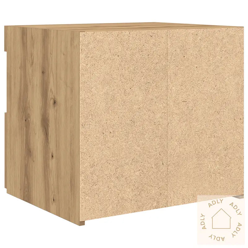 Nattbord Med Led-Lamper 2 Stk Artisan Eik 50X40X45 Cm