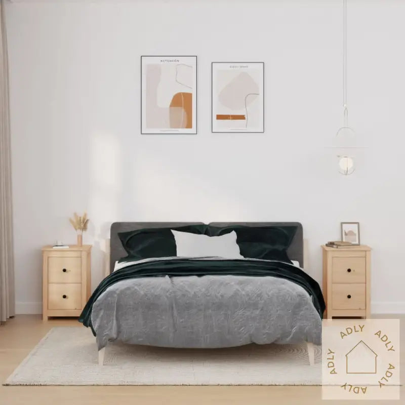 Nattbord 2 Stk 40X35X61,5 Cm Heltre Furu