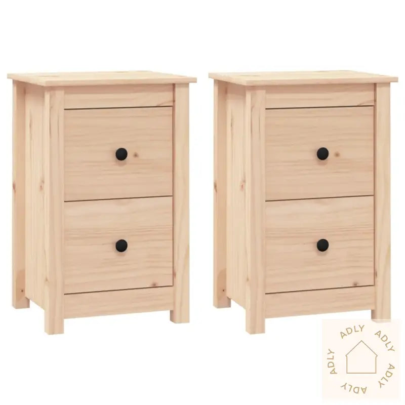 Nattbord 2 Stk 40X35X61,5 Cm Heltre Furu