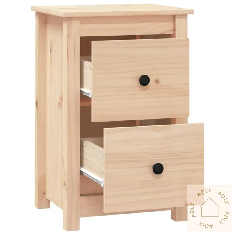 Nattbord 2 Stk 40X35X61,5 Cm Heltre Furu