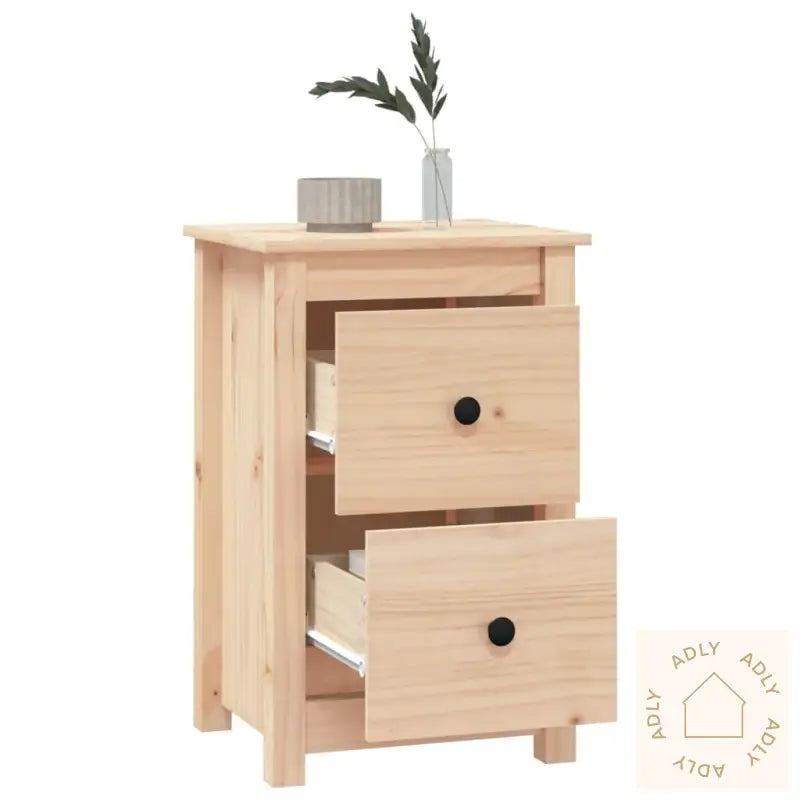 Nattbord 2 Stk 40X35X61,5 Cm Heltre Furu