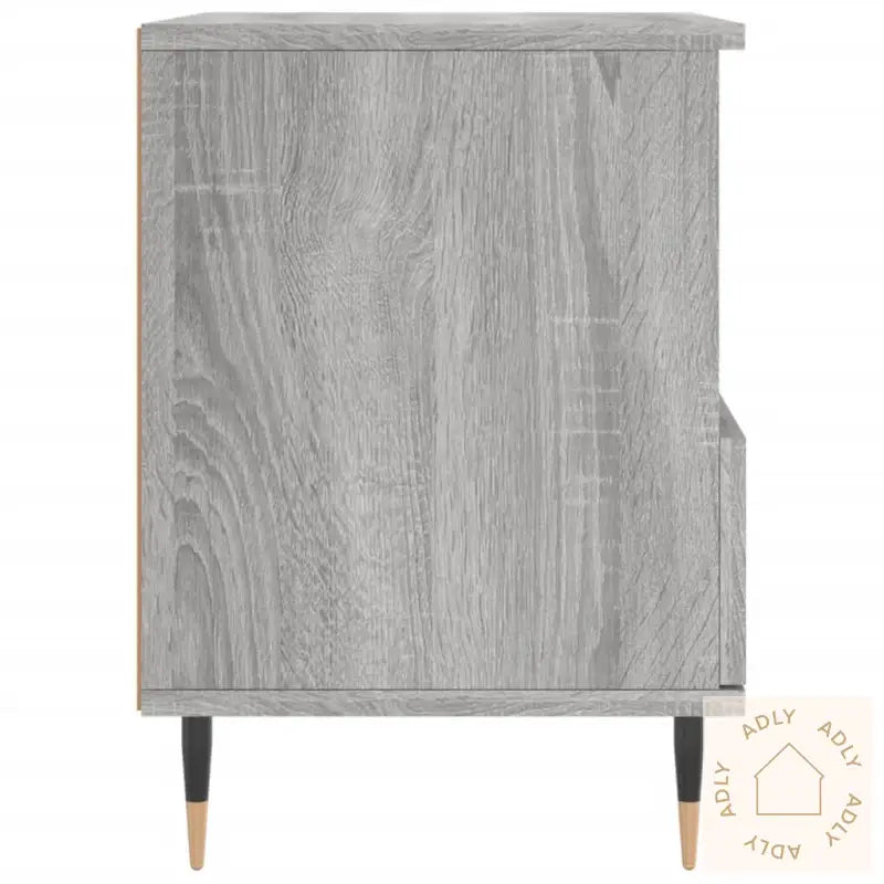 Nattbord 2 Stk Grå Sonoma 40X35X50 Cm Konstruert Tre