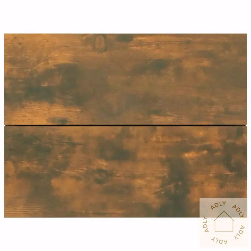 Nattbord 2 Stk Røkt Eik 40X30X30 Cm Konstruert Tre