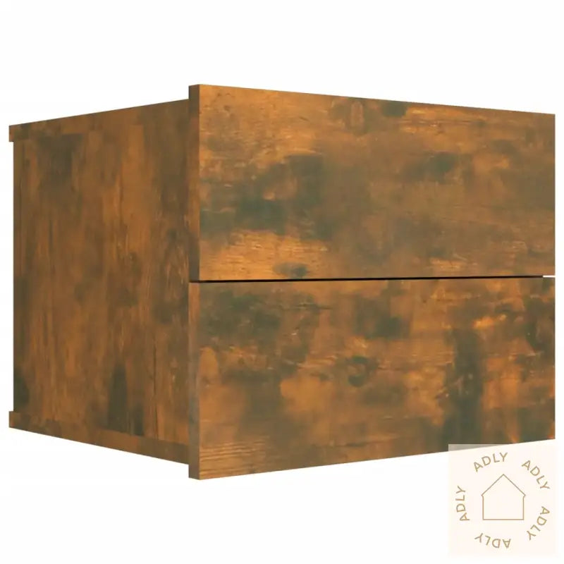 Nattbord 2 Stk Røkt Eik 40X30X30 Cm Konstruert Tre