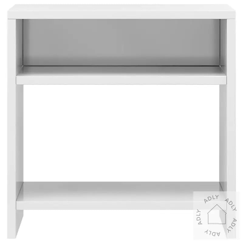 Nattbord 2 Stk Høyglans Hvit 40X30X40 Cm Konstruert Tre