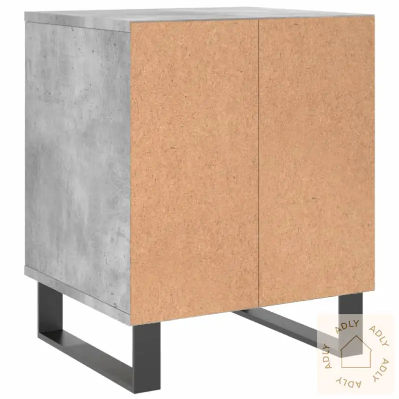 Nattbord 2 Stk Betonggrå 40X35X50 Cm Konstruert Tre