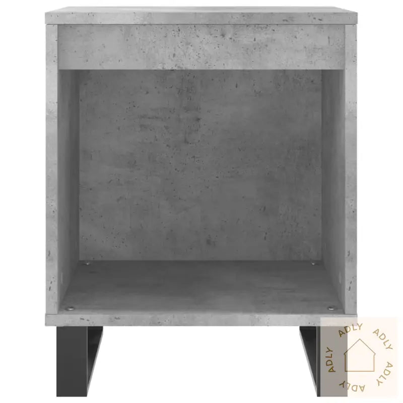 Nattbord 2 Stk Betonggrå 40X35X50 Cm Konstruert Tre