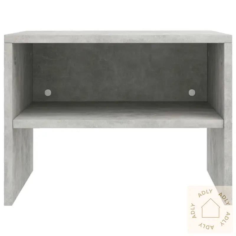 Nattbord 2 Stk Betonggrå 40X30X30 Cm Konstruert Tre