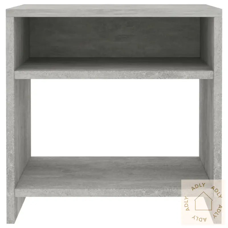 Nattbord 2 Stk Betonggrå 40X30X40 Cm Konstruert Tre