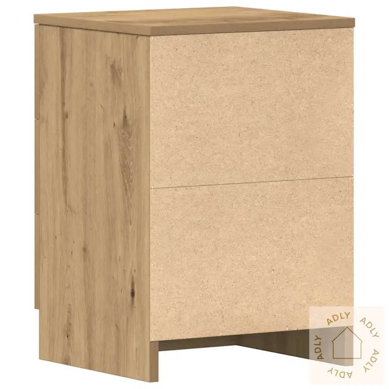 Nattbord 2 Stk Artisan Eik 38X35X55 Cm Konstruert Tre