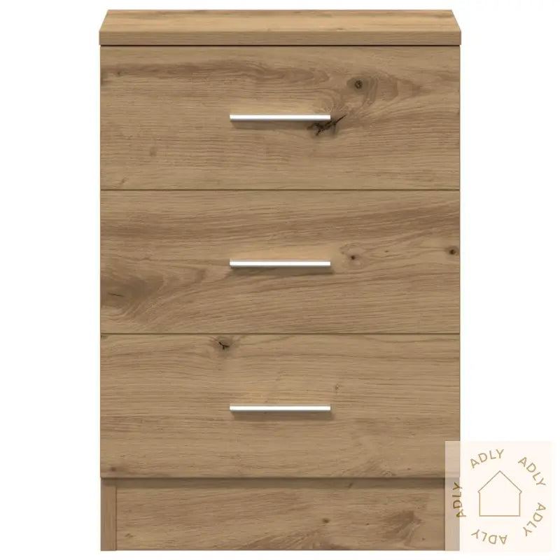 Nattbord 2 Stk Artisan Eik 38X35X55 Cm Konstruert Tre