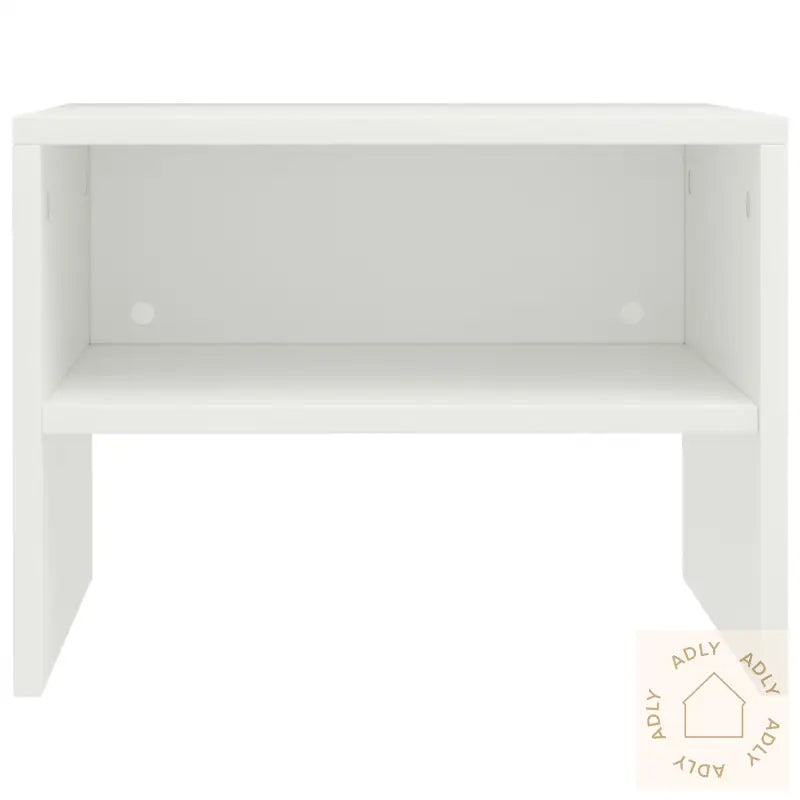 Nattbord 2 Stk Hvit 40X30X30 Cm Konstruert Tre