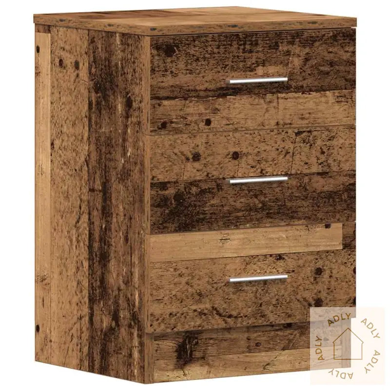 Nattbord 2 Stk Gammelt Tre 38X35X55 Cm Konstruert Tre