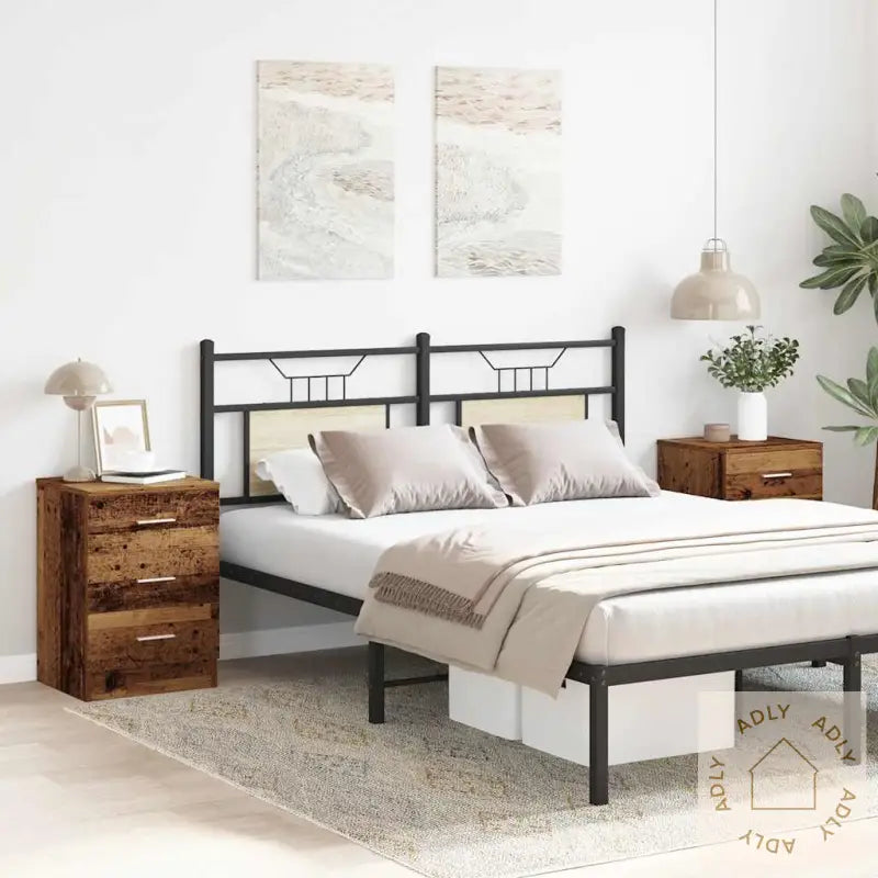 Nattbord 2 Stk Gammelt Tre 38X35X55 Cm Konstruert Tre