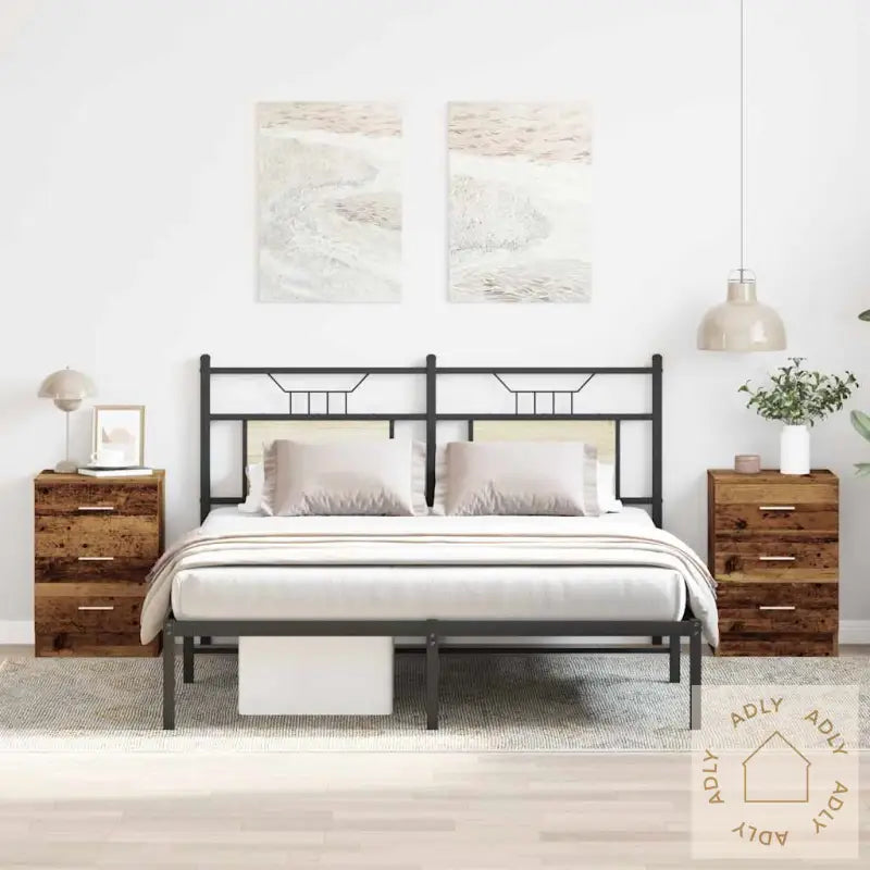 Nattbord 2 Stk Gammelt Tre 38X35X55 Cm Konstruert Tre