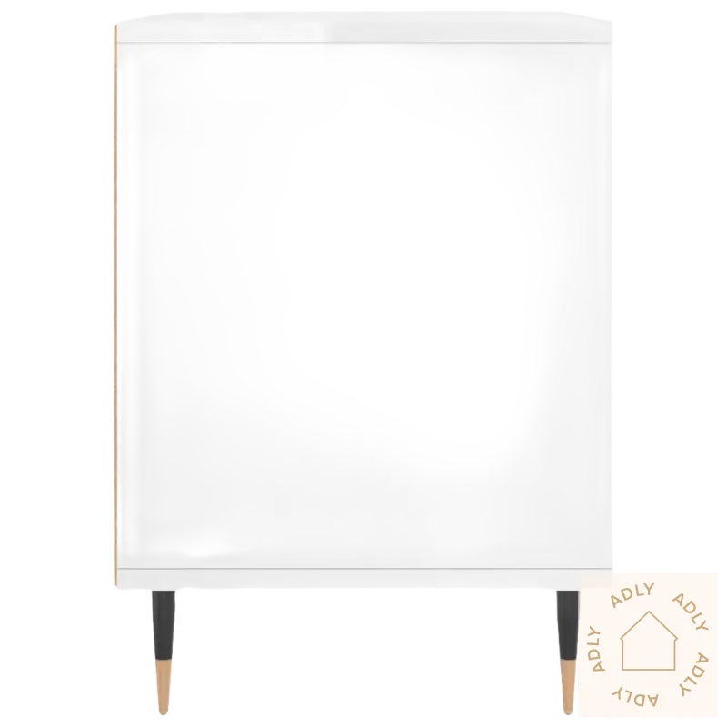 Hvitt nattbord med tapered ben, perfekt klassiske nattbord slitesterke for moderne hjem