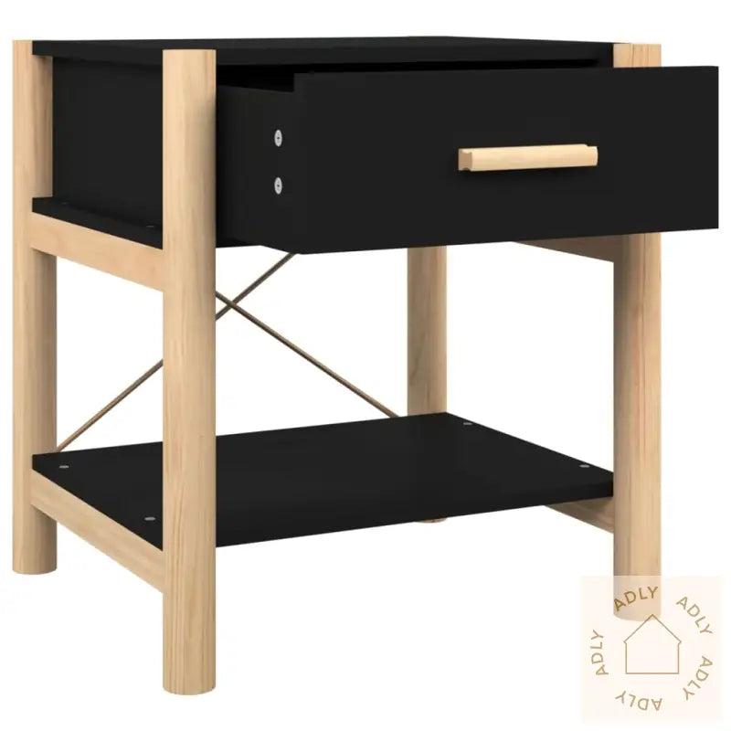 Nattbord 2 Stk Svart 42X38X45 Cm Konstruert Tre