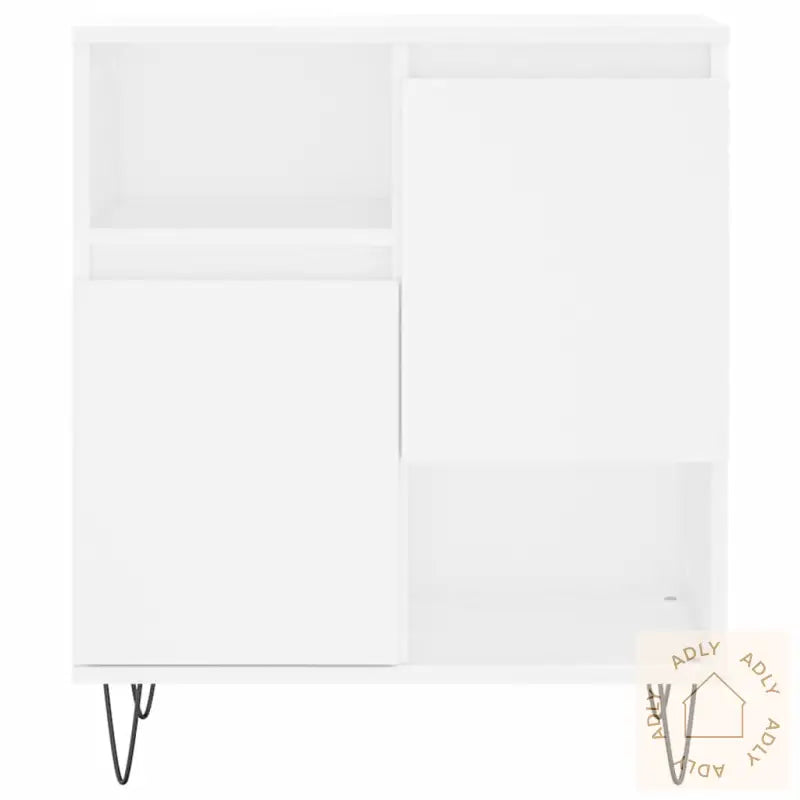 Skjenker 2 Stk Hvit Konstruert Tre