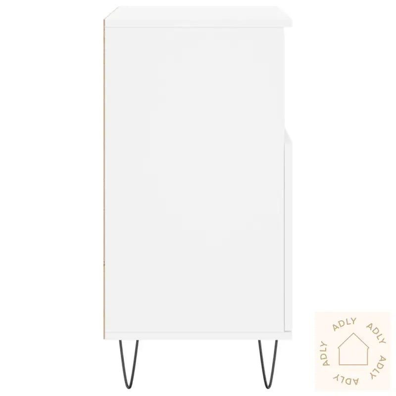 Skjenker 2 Stk Hvit Konstruert Tre