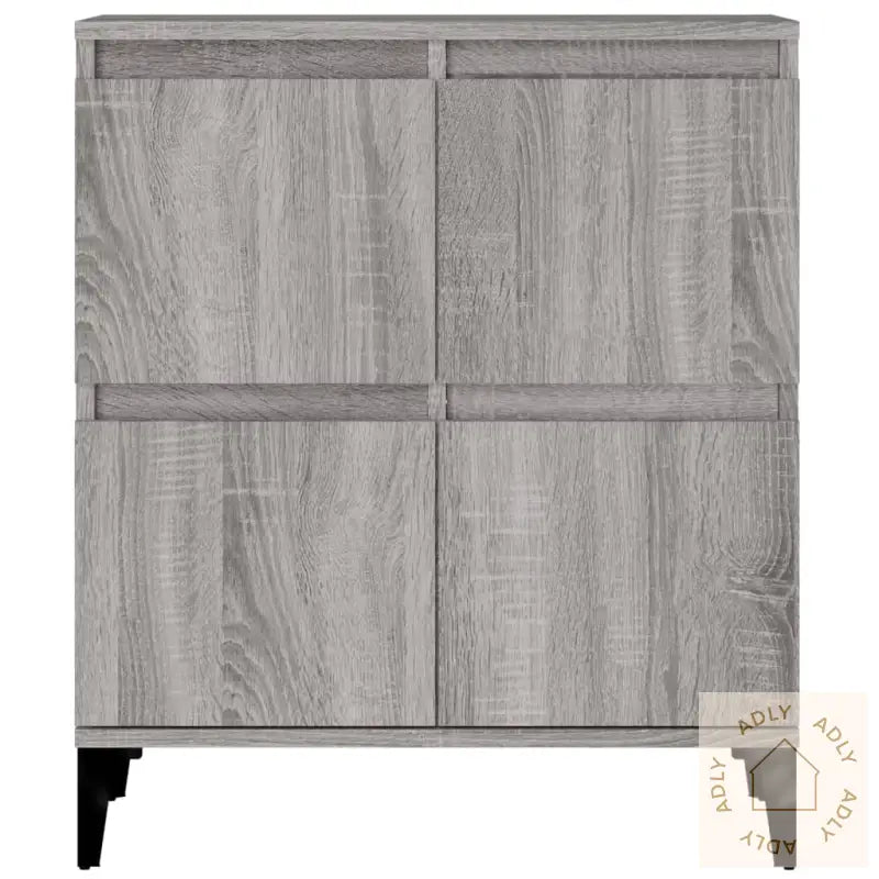 Skjenker 2 Stk Grå Sonoma 60X35X70 Cm Konstruert Tre